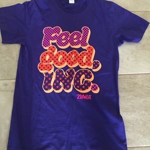 Official Purple Zumba tee shirt xs/small